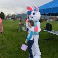 The Easter Bunny make a photo op appearance at South Fulton's Easter Egg Hunt March 27.