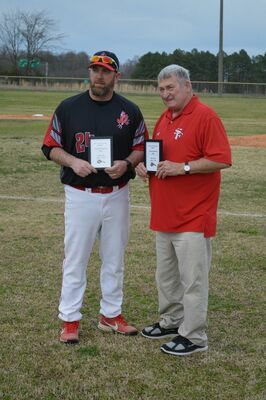 South Fulton High School Baseball Coach Jeremy McFarland and former SFHS Baseball Coach Gwin Wood will now have the team's field named in their honor, Wood-McFarland Field.
