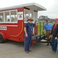 The Shriners' Train was out of commission on Saturday, but the Shriners still were able to provide rides on their "Caboose" to children in attendance for the Community Easter Egg Hunt on Saturday.