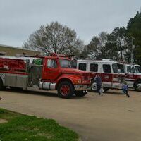South Fulton's Fire Department offered an up close view of their fire trucks to children who attended the Easter Egg Hunt.