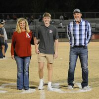 SFHS SENIOR GOLF TEAM MEMBER -- Logan Cromika, a senior member of the South Fulton High School Golf team, was honored along with his parents during the Senior Night recognition at the SFHS football game Oct. 21.