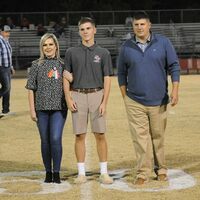 SENIOR RED DEVIL GOLFER HONORED -- Riley Alexander was recognized along with his parents, during Senior Night recognition at the South Fulton High School football game Oct. 21. Alexander is a senior member of the Golf Team.(ALL PHOTOS BY DAVID FUZZELL.)