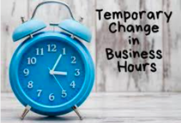 THE CURRENT'S OFFICE HOURS WILL BE CHANGED TEMPORARILY BEGINNING FRIDAY, JULY 28
