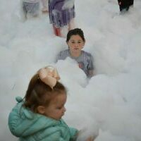 FOAM OVERLOAD - A Foam Party was set up at the old Tennis Courts in Jeff Green Memorial Park as part of the Hickman Pecan Festival activities held Oct. 22. All ages had fun in the foam. (Photo by Barbara Atwill)
